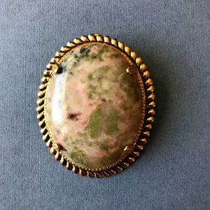 Nevada Lapis Gemstone Brooch